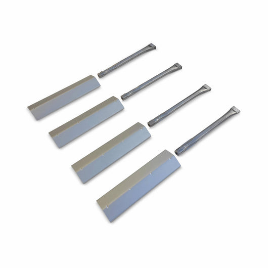 Set di 4 bruciatori e 4 diffusori per barbecue athos, albert e bazin