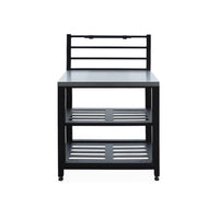 Mobili per cucina da esterno, 4 moduli in acciaio, nero