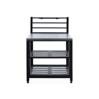 Mobili per cucina da esterno, in acciaio inox, 6 moduli, nero