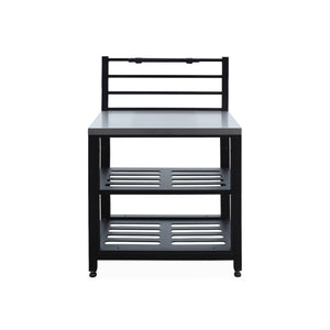 Mobili per cucina da esterno, in acciaio inox, 6 moduli, nero