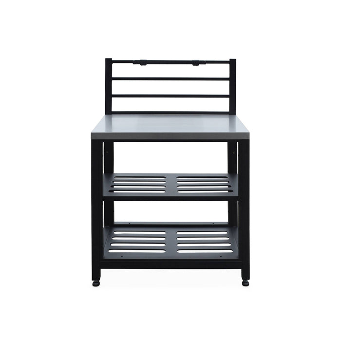 Mobili per cucina da esterno, in acciaio inox, 6 moduli, nero