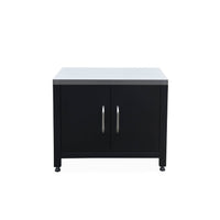 Cucina da esterno, 6 moduli e barbecue a gas, 4 bruciatori, argenté