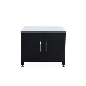 Cucina da esterno, 6 moduli e barbecue a gas, 4 bruciatori, argenté