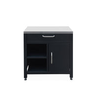 Cucina da esterno, 6 moduli e barbecue a gas, 4 bruciatori, argenté