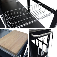 Barbecue a gas stile americano, nero