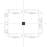 Barbecue a gas stile americano, nero