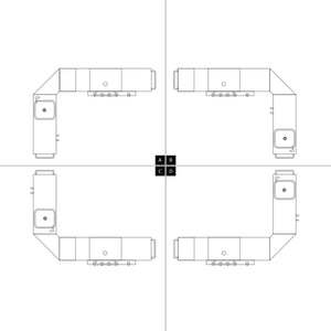 Barbecue a gas stile americano, nero