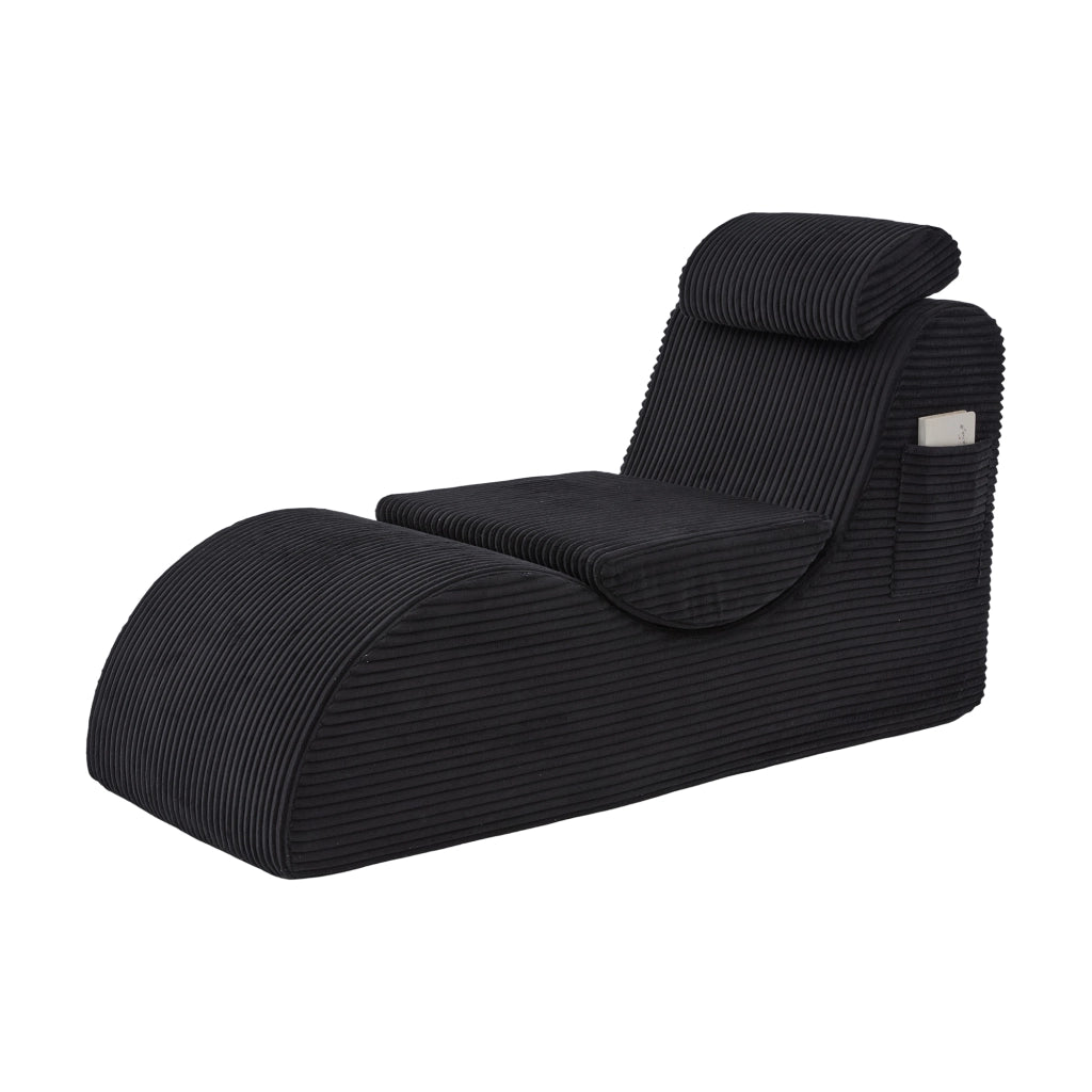 Poltrona Relax Design Ergonomica ¨C MINIMAL ¨C Nera, Schiuma ad Alta Densit¨¤