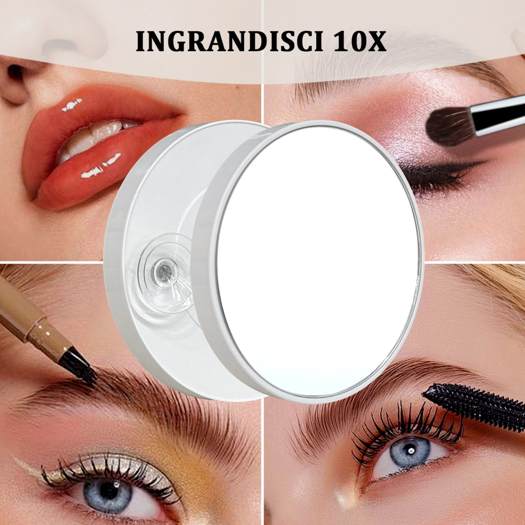Specchio per il trucco con luce ,18 lampadine LED,3 modalit¨¤ di luce, intensit¨¤ regolabile,controllo touch,porta USB/tipo C,60*80*3cm