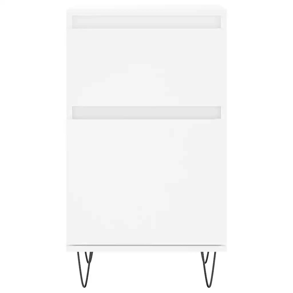 Credenze 2 pz Bianche 40x35x70 cm in Legno Multistrato 831149