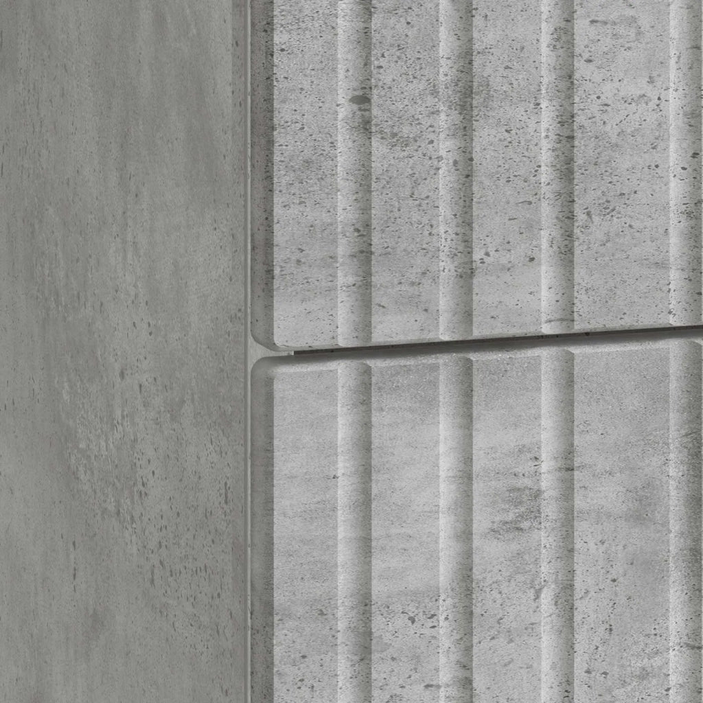 Armadio da Notte con cassetto Grigio Cemento 43x 41 x 66,5 cm