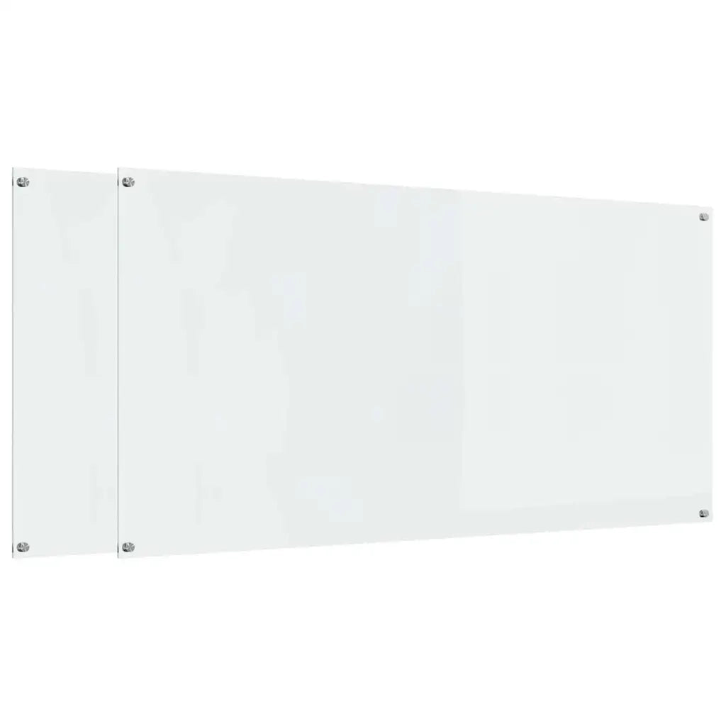 Schienale da cucina 2 pcs Trasparente 120 x 60 cm 3415493