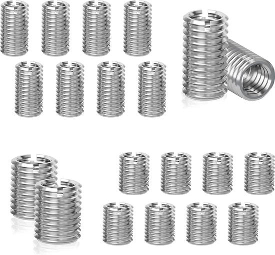 Inserti a filo M6 / M8 20 pezzi - ago perforante a filo - viti a filo - viti a inserto - ago a filo - attrezzo di riparazione hardware - hulsa riparazione a filo
