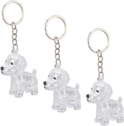 Porta chiavi per cani con flaconcino trasparente da 4,5 cm - Sleutelhanger - Porta chiavi per cani - Accessorio elegante per appassionati di animali - Accessorio pratico - Chiave ricordo per cani