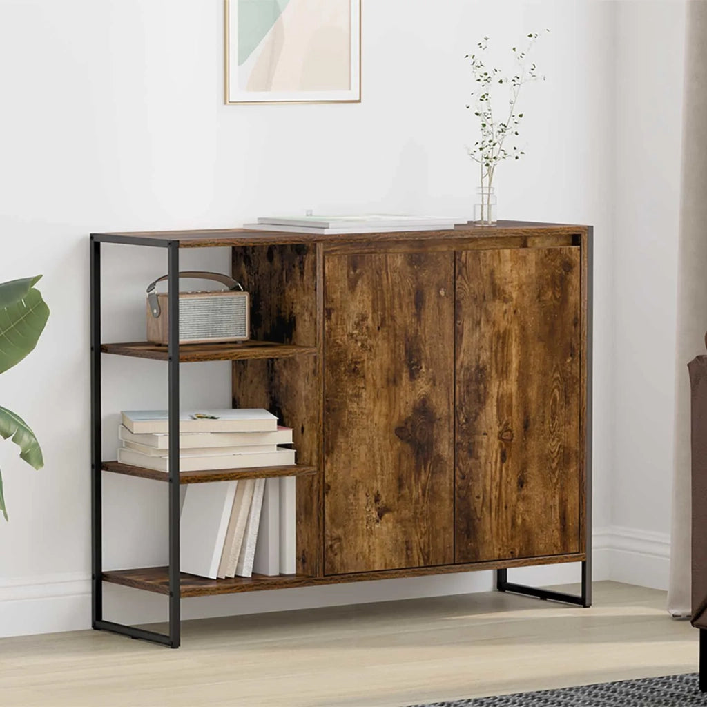 Mobile laterale Quercia Fumosa 96.5 x 30 x 75 cm 886614