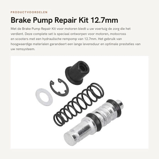 Kit di riparazione per pompa a pistone 12,7 mm - pistone - biela - guarnizioni - accessori in gomma - lega di alluminio di alta qualità - kit di riparazione per pompa
