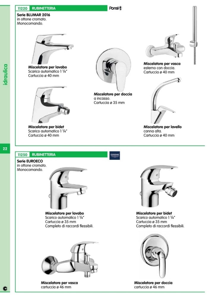 1pz grohe euroeco monocomando lavabo cod:ferx.14017