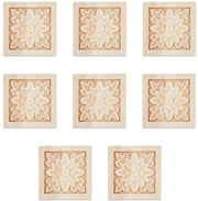 Decorazioni per angoli in legno - applicazioni decorative - 8 pezzi - motivi floreali - decorazione di mobili - adatto per armadi e specchi