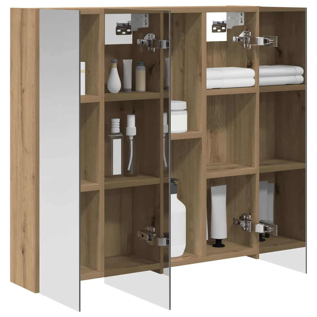 Mobiletto per specchio da bagno Rovere Artigianale