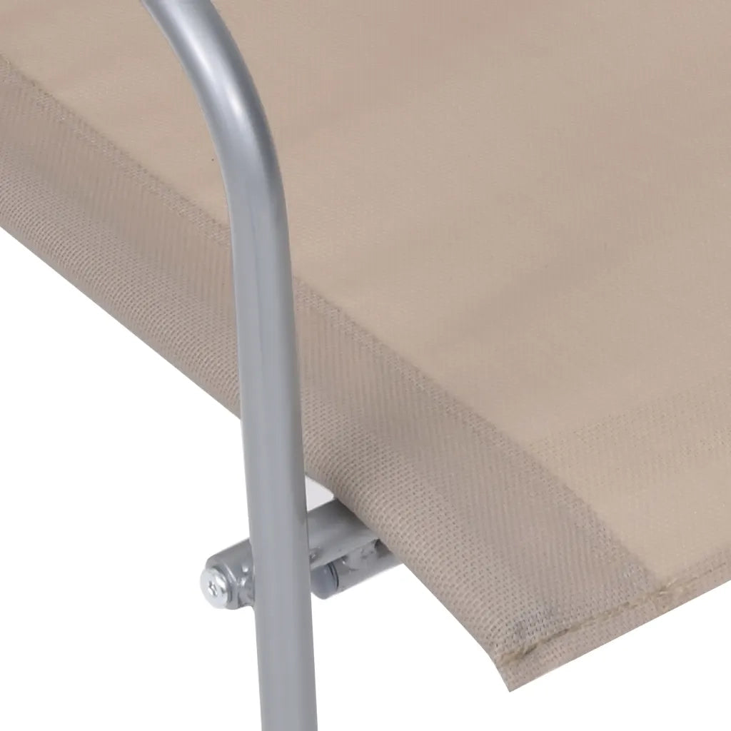 Set Divano da Giardino 4 pz-Sofa da Giardino-Divanetto da esterno in Tessuto e Acciaio Grigio Talpa