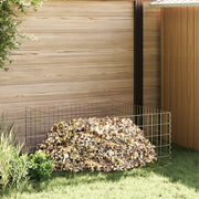 Compostiera da Giardino  100x100x50 cm in Acciaio Zincato Quadrata