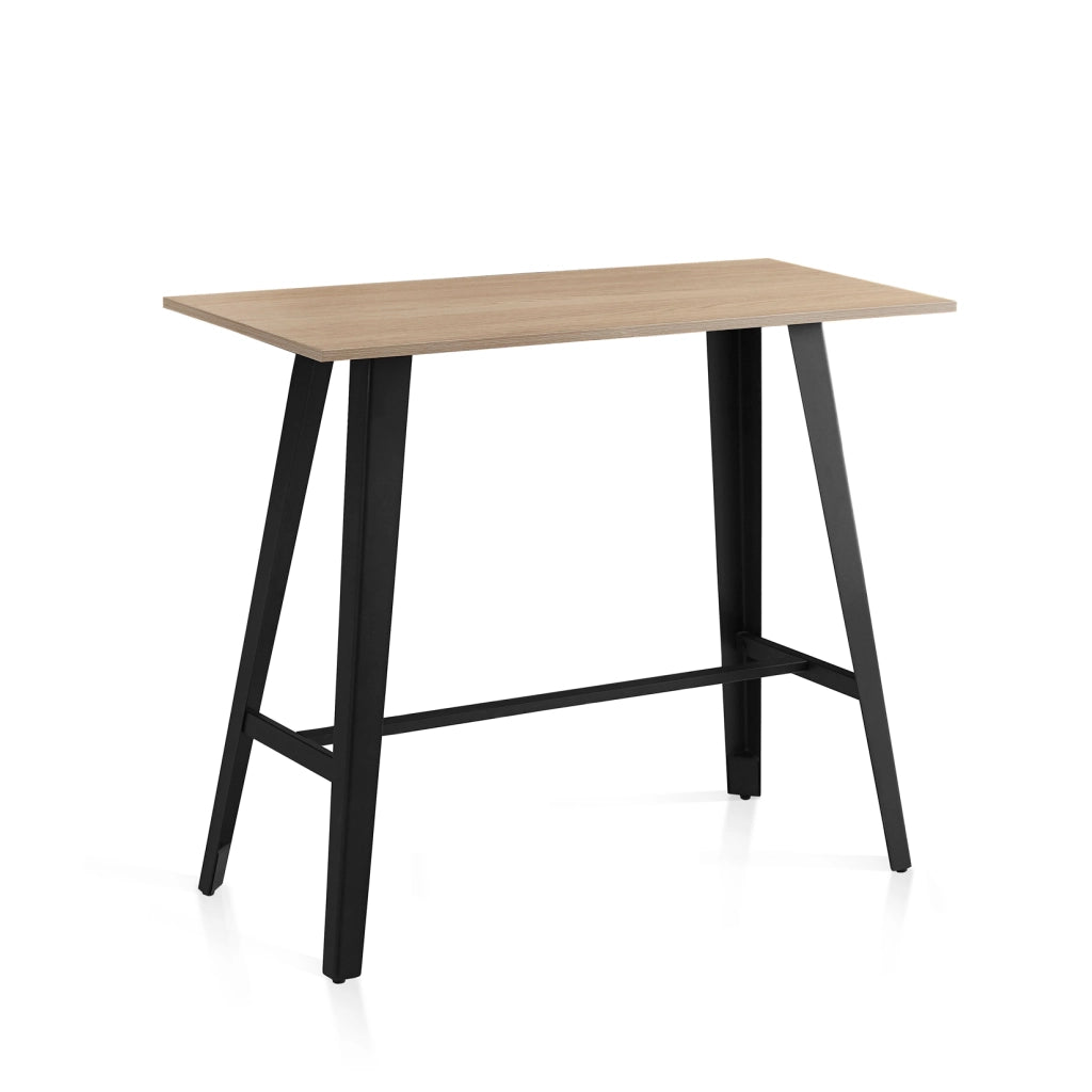 Tavolo alto da bar Hispanohogar effetto e metallo rovere 120×120×60