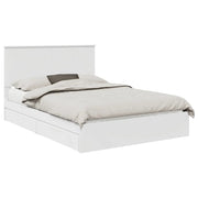 Letto matrimoniale | Letto per adulti | Letto con Contenitore Bianco 140 x 200 cm Legno multistrato