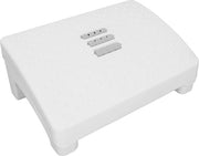 Sostegno per piedi con funzione di massaggio illuminata per ridurre la fatica - Sostegno per piedi ergonomico con funzione di massaggio - Bianco.