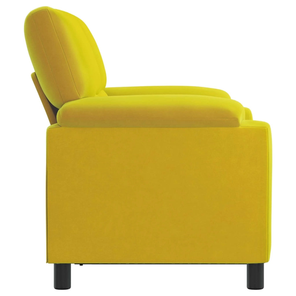 Divano Giallo 154 x 85 x 93 cm Velluto 42040828