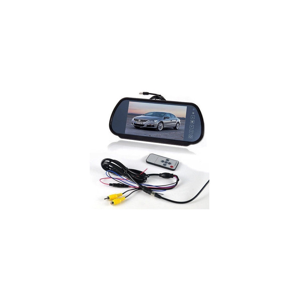 Trade Shop - Specchietto Retrovisore Monitor 7 " Bluetooth Vivavoce Touch Screen Usb Sd Mp5 -