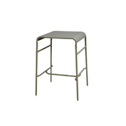 Tavolo da giardino in metallo 2 posti, 70cm, verde kaki
