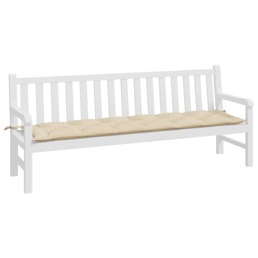 Cuscino per Panca-Cuscini per panchina Beige 200x50x7 cm in Tessuto Oxford