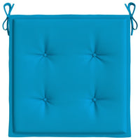 Cuscini per Sedia 6 pz Blu 40x40x3 cm in Tessuto Oxford