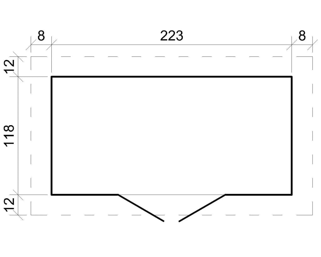 TIMBELA M310 Casetta da Giardino in Legno per Esterni 239x142xA200 cm/2.6m2