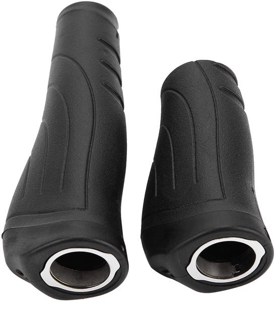 Manubri Ergonomici per Bicicletta - Progettati per Prevenire la Slittamento - Realizzati in Plastica - Adatti per Biciclette da Pista e da Montagna - Anello in Alluminio - Buon Grip - Manubri per Bicicletta con Supporto al Polso