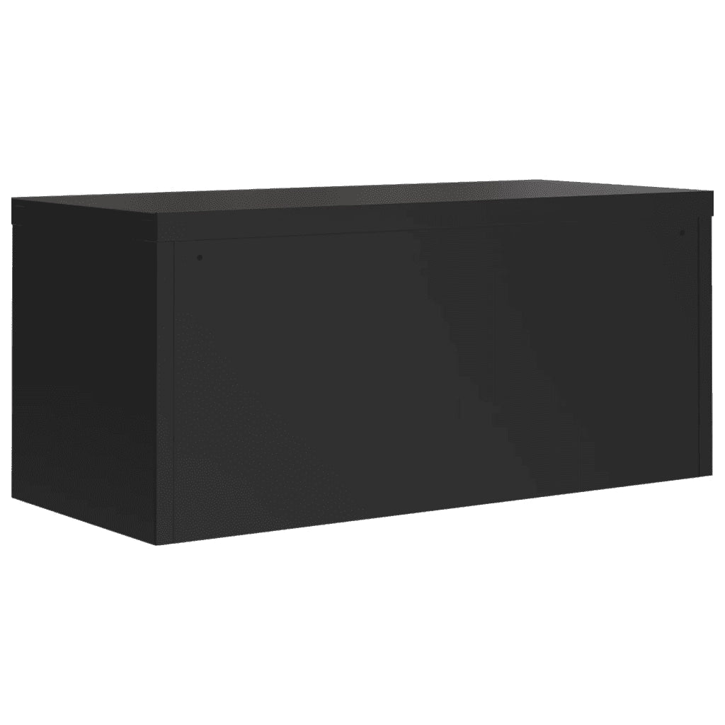 Armadio Classificatore Nero 90x40x180 cm in Acciaio 3188325