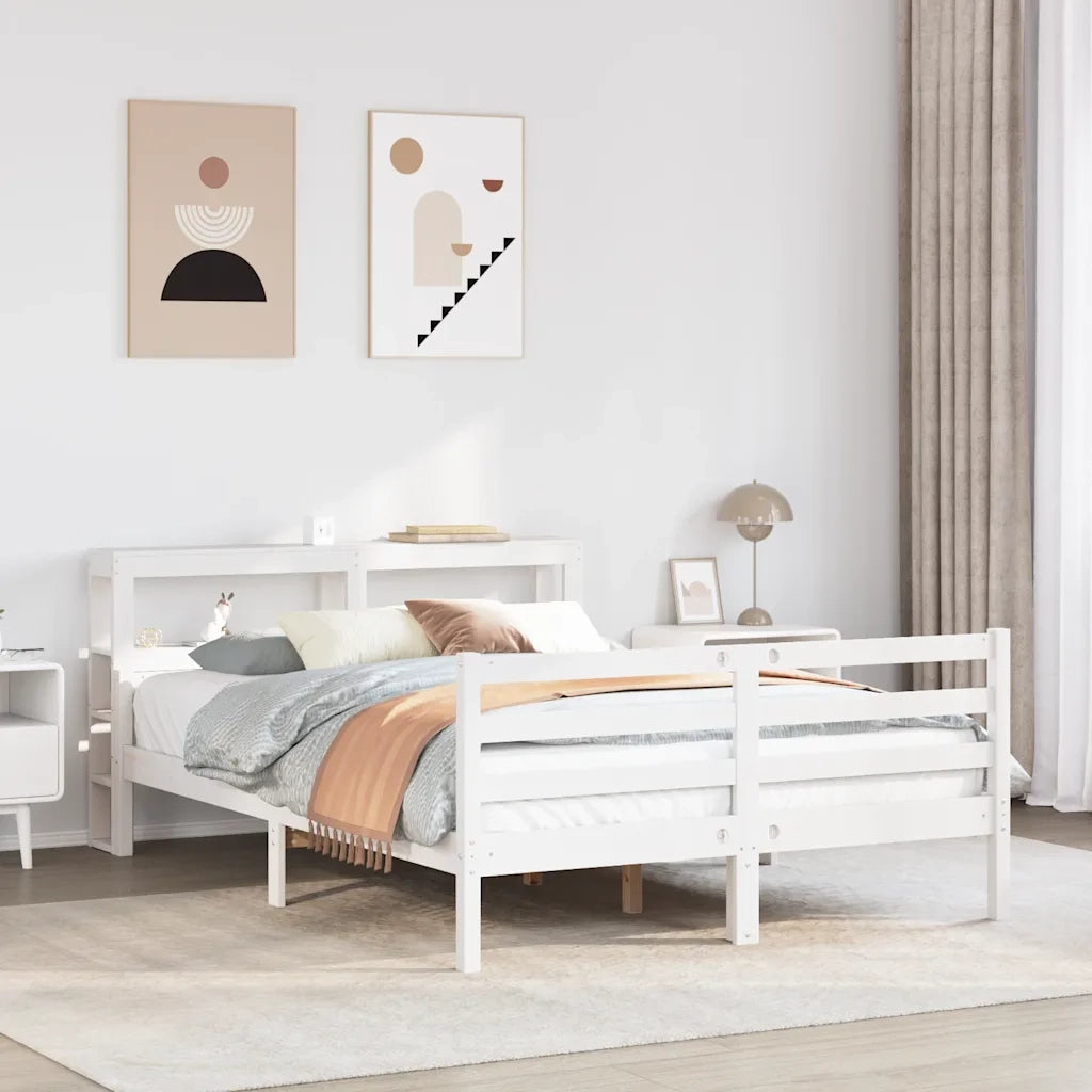 vidaXL Giroletto con Testiera 160x200 cm in Legno Massello di Pino