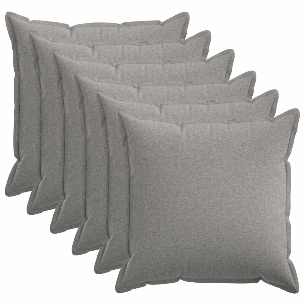Federa 6 pcs HOUTEN Grigio Nuvola 70 x 70 cm Lino 921254