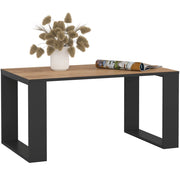 Tavolino da caffè AKORD NOX Quercia Craft 92 cm gambe Nere 92x53x45 cm