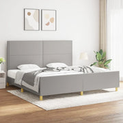 Giroletto senza Materasso Grigio Chiaro 200x200 cm Tessuto 3125000