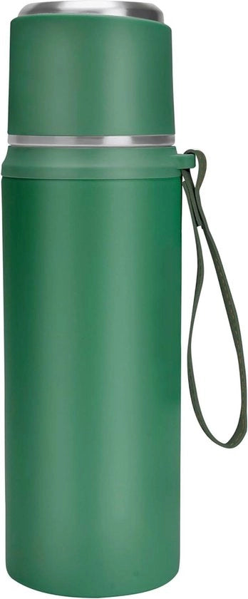 Ottimale Bicchiere Isolante in Acciaio Inossidabile - 800ml/27oz - Doppio Pannello - Bicchiere Viaggio a Vuoto con Coperchio e Tappo - Verde
