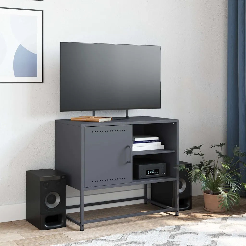 Mobile TV Antracite 68x39x60,5 cm in Acciaio