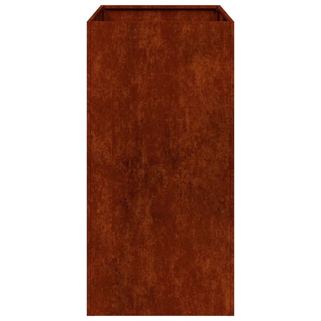 Fioriera Arrugginita 40x80x80 cm in Acciaio Corten 860779