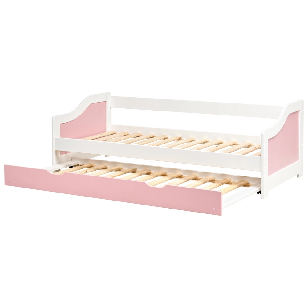 Letto a scomparsa in legno di pino chiaro con struttura in velluto UE misura singola 90 x 200 cm Telaio a doghe Extra Telaio a scomparsa