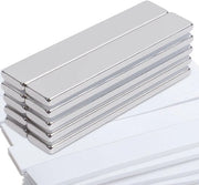 10 pezzi di magneti neodimio extra forti grandi magneti rettangolari 60 x 10 x 3 mm magneti adesivi forti per mensole in vetro perni magnetici per mensole in vetro