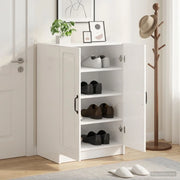 Mobile per scarpe UTRECHT 59,5 x 39,5 x 87 cm Bianco Lucido 897749
