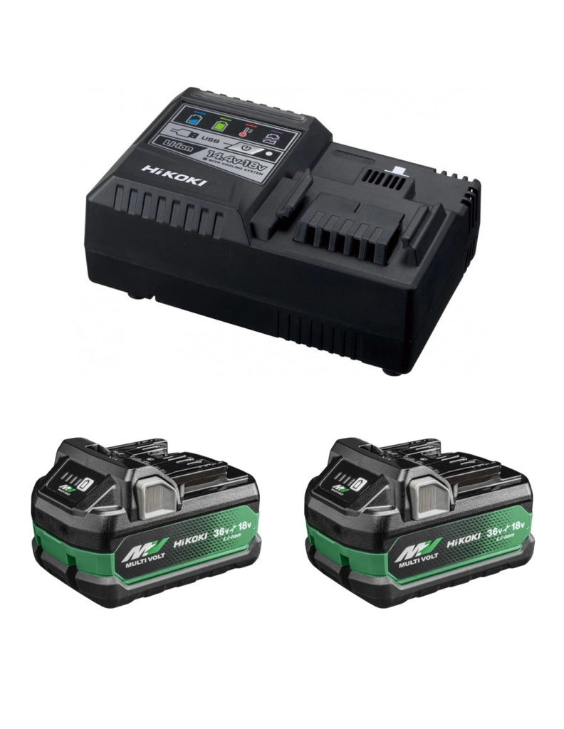 Power Set HIKOKI UC18YSL3WHZ (2 x 5,0Ah/2,5Ah + UC18YSL3)