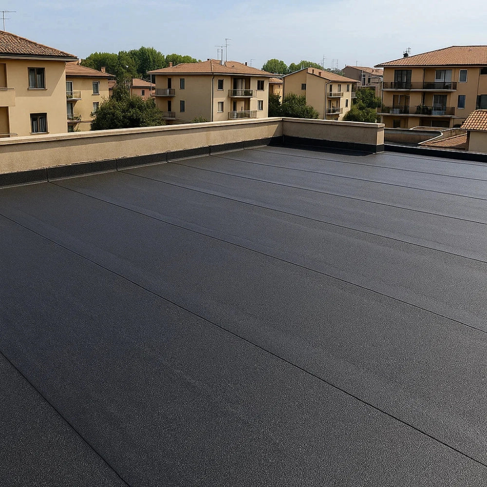 Guaina bituminosa poliestere 4 mm impermeabilizzante casasciutta 4 rotoli 1x10 m