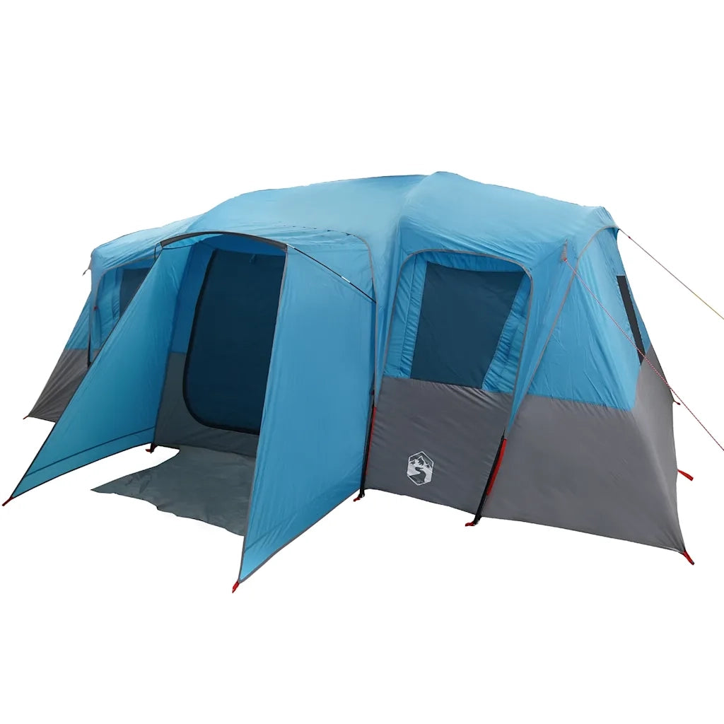 Tenda Familiare a Tunnel per 16 Persone-Tenda da campeggio Blu Impermeabile