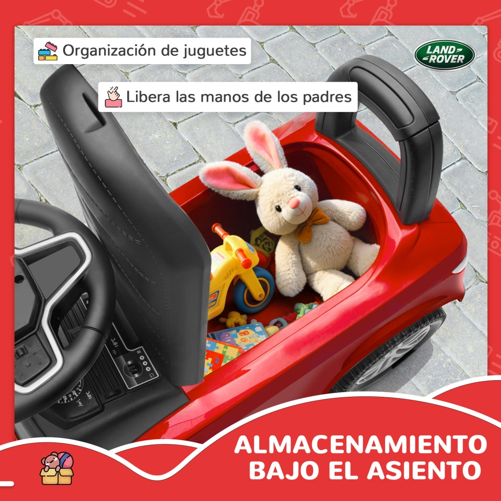 Correpasillos per Bambini con Licenza Land Rover ¨C Zephmum ¨C Rosso con Cassetti